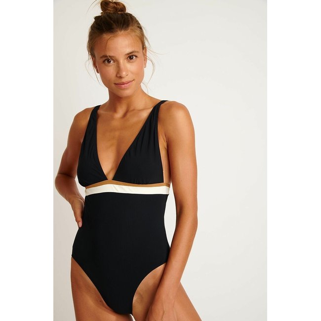 1-Piece Swimming Costume, Odalis Montecito, black, BANANA MOON