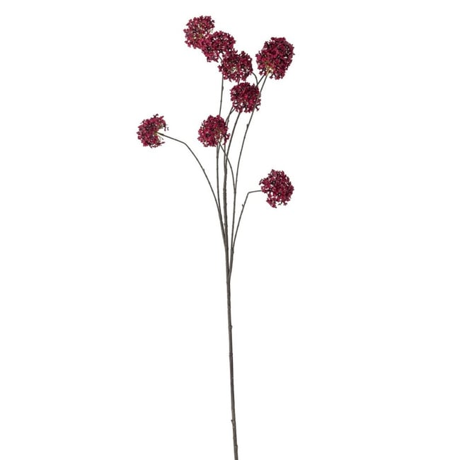Fleur artificielle hortensia  Hydrangea Couleur rouge <span itemprop=