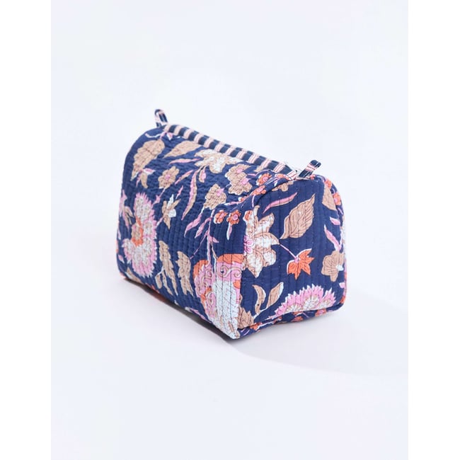 Trousse zippée coton imprimé AURA - LA FIANCÉE