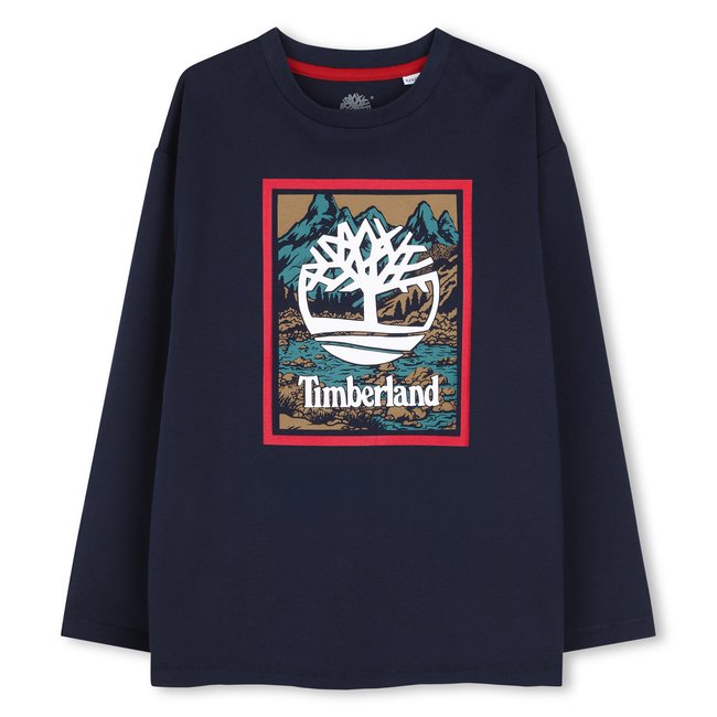Tee-shirt manches longues bleu cargo <span itemprop=