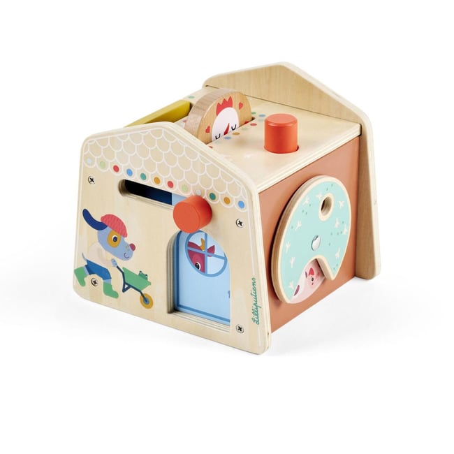 Maisonnette cache cache en bois - LILLIPUTIENS