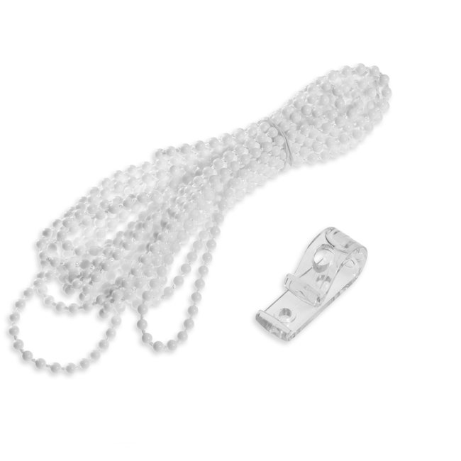 Chaîne en pvc blanc <span itemprop=