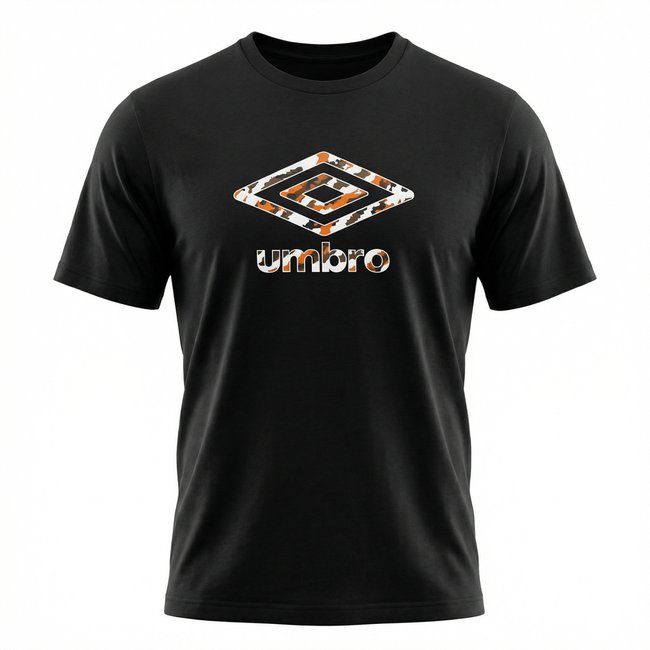 Tee shirt en coton noir/camouflage <span itemprop=