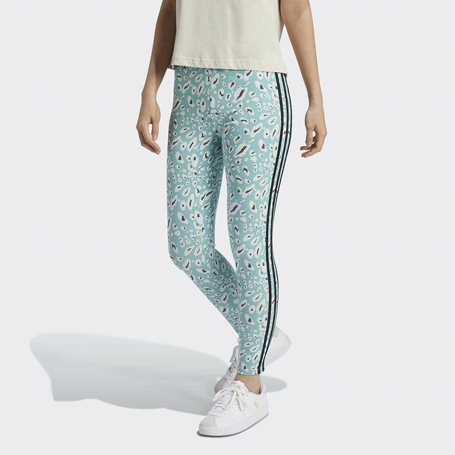 Legging motif animalier Essentials 3 stripes bleu <span itemprop=