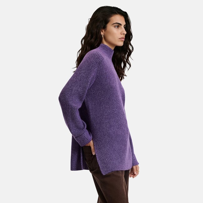 Pull long côtelé à col montant  - LA REDOUTE COLLECTIONS