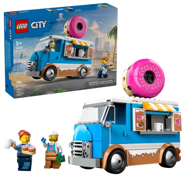 Le food-truck de donuts multicolore <span itemprop=