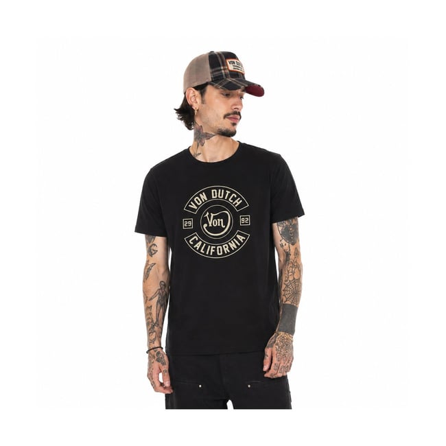 Tee shirt coton LOG noir/blanc <span itemprop=