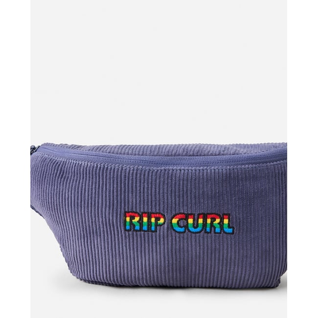 Sac Banane en velours REVIVAL bleu marine <span itemprop=