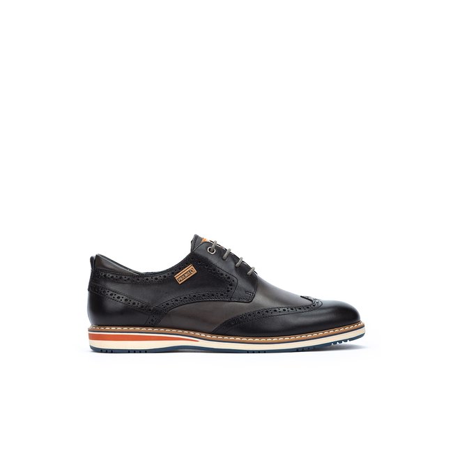 Chaussures à lacets cuir AVILA black <span itemprop=