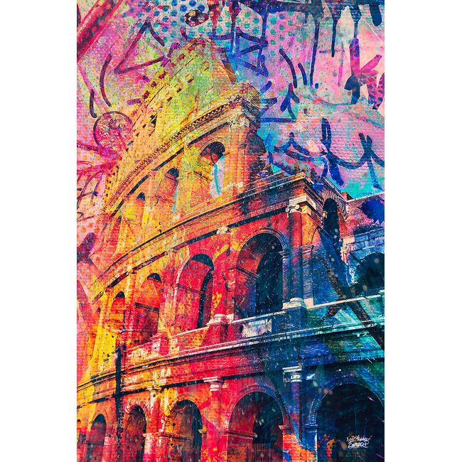 Tableau colisée pop art - HEXOA
