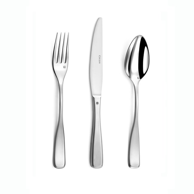 18 couverts entrée, fromage, dessert pour 6 personnes - MILLENIUM Couleur inox <span itemprop=