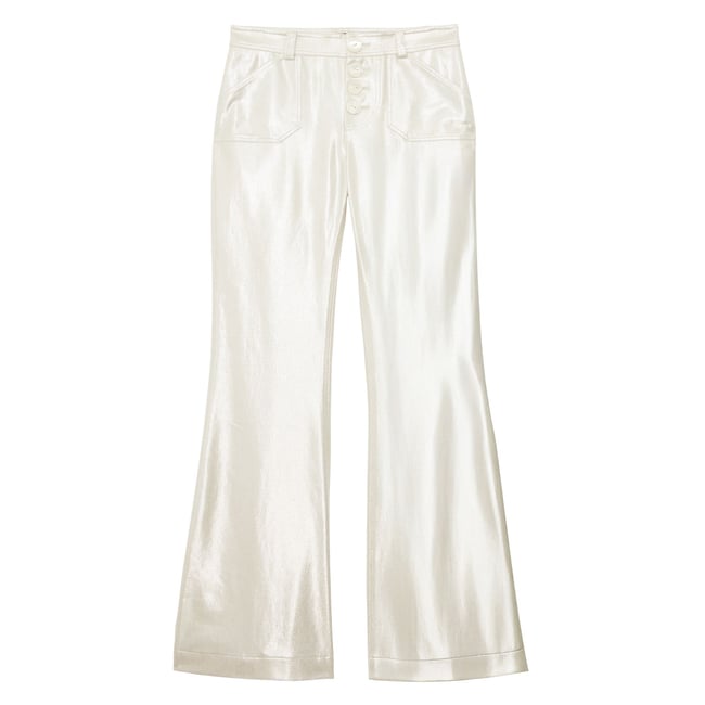 Pantalon Charlotte en coton argent <span itemprop=