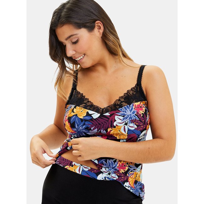 Camiseta de tirantes Mathilde negro <span itemprop=
