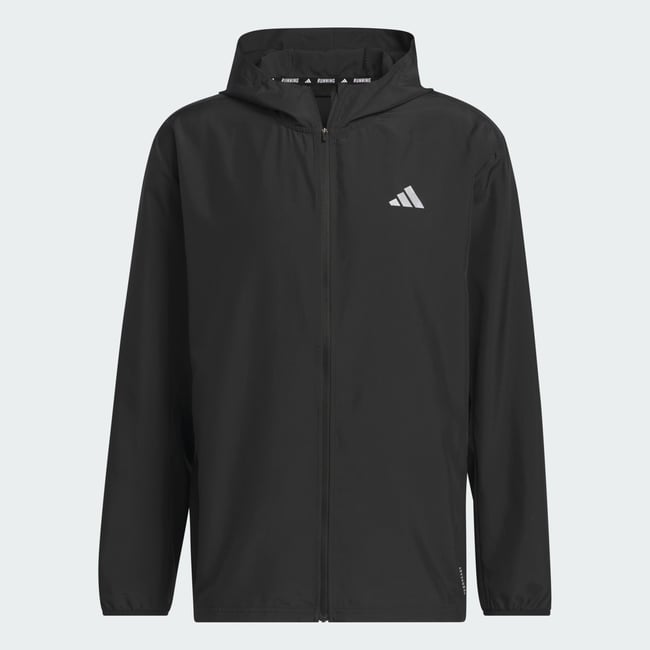 Veste de running noir <span itemprop=