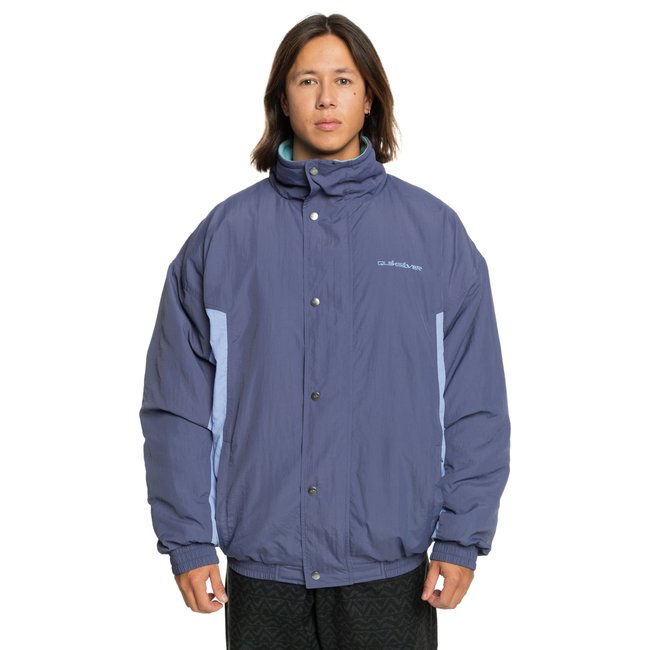 Veste bomber TAKE US BACK bleu crown blue <span itemprop=