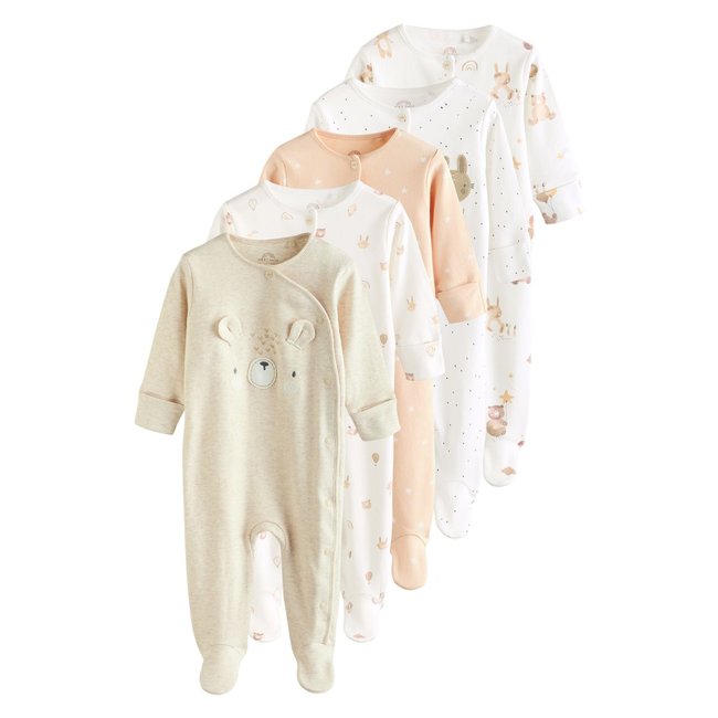 Dors-bien personnage ours, lot de 5 naturel <span itemprop=
