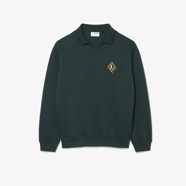 Sweatshirt, fabriqué en France, avec badge vert foncé <span itemprop=