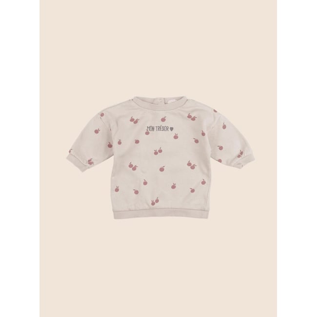 Sweat - Bon état beige <span itemprop=