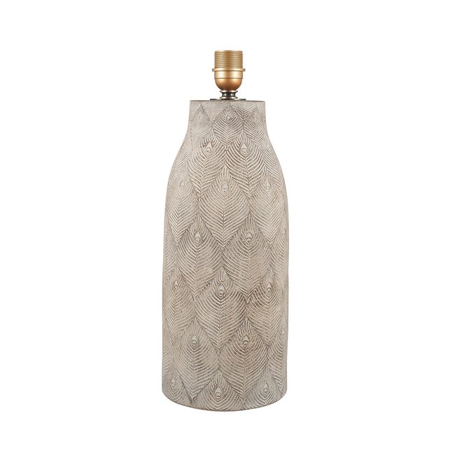 Grey Peacock Ceramic Table Lamp Base, taupe, SO'HOME