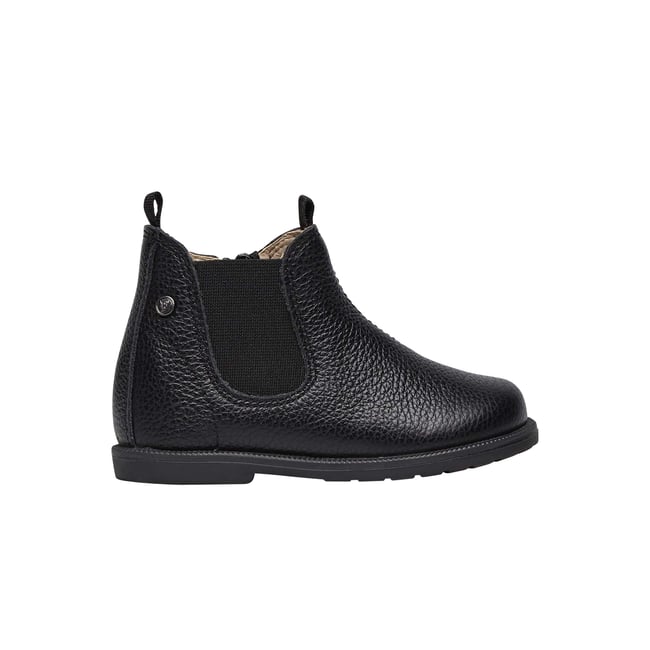 Bottines Beatles En Cuir Winter Wood noir <span itemprop=