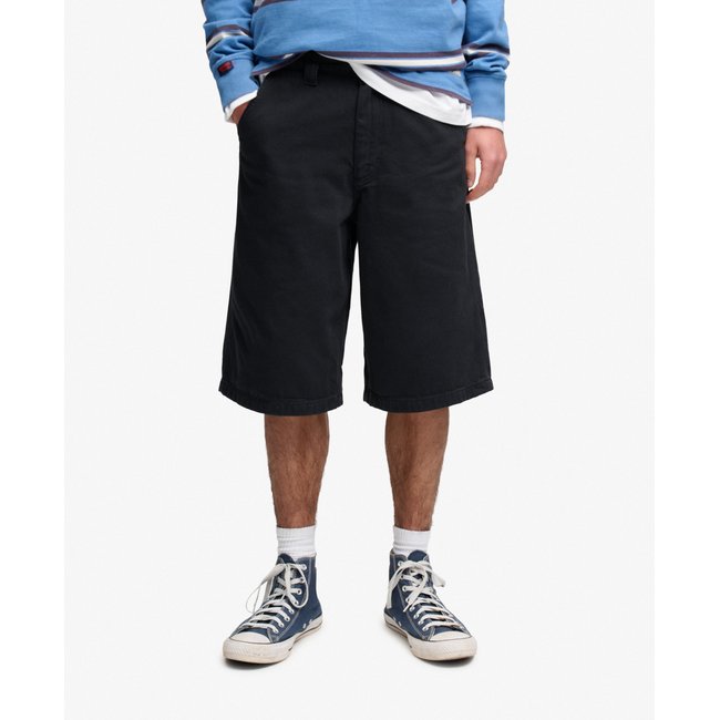 Short Twill Cinq Poches Oversize noir aigle <span itemprop=