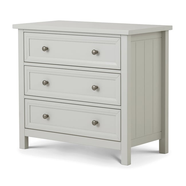 Portland Shaker Style Wide Chest of Drawers, dove grey, SO'HOME