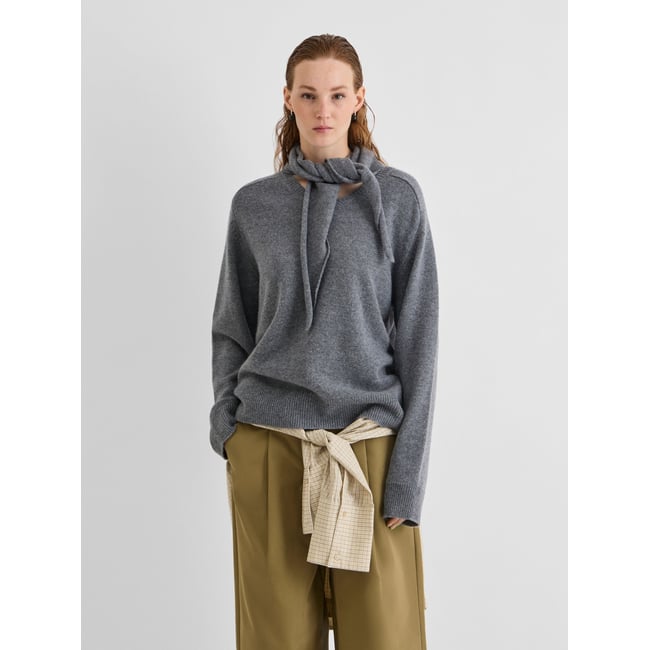 Pull En Maille gris - dark grey melange1 <span itemprop=