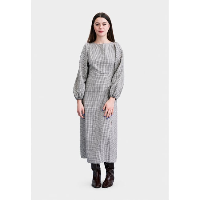 Robe Pavey longue PAVEY beige crème <span itemprop=