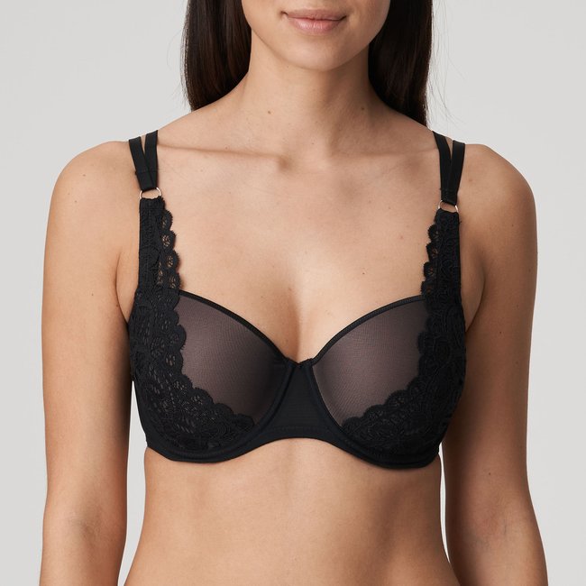 Soutien gorge balconnet rembourré FIRST NIGHT noir - noir <span itemprop=