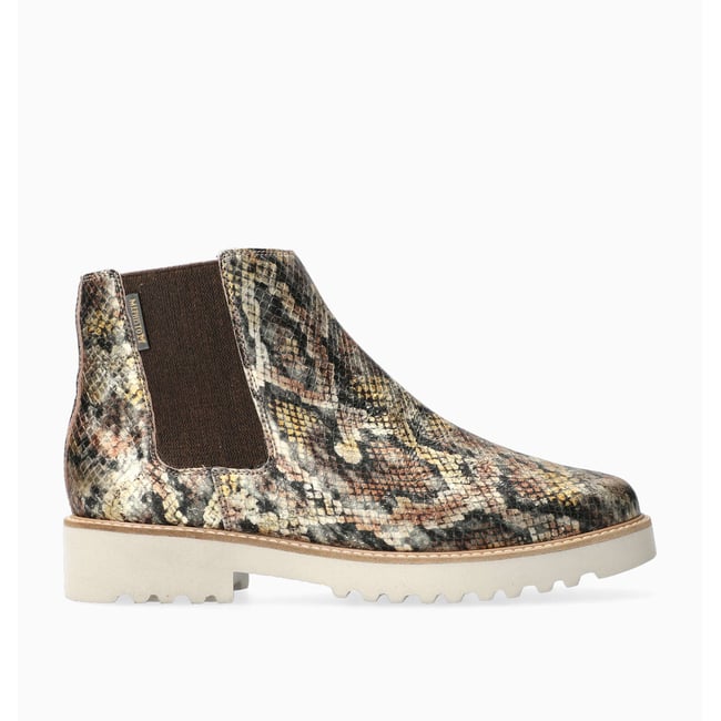 Bottines en cuir SILVA gris metal p5137 <span itemprop=