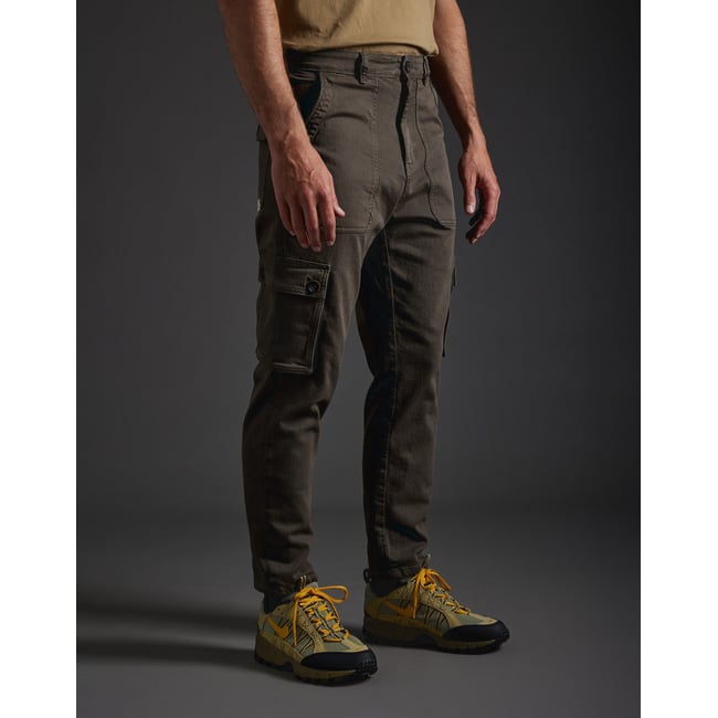 PANTALON CARGO SCAPE marron <span itemprop=