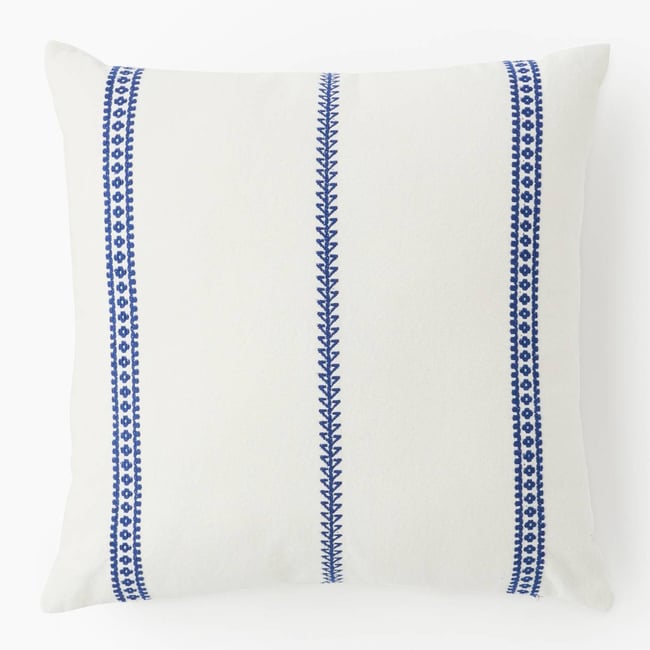 Coussin jacquard, 45x45cm, 100% coton electrique <span itemprop=
