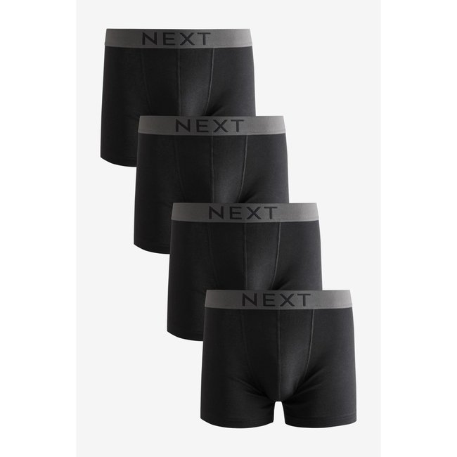 Boxer 100 % coton noir <span itemprop=