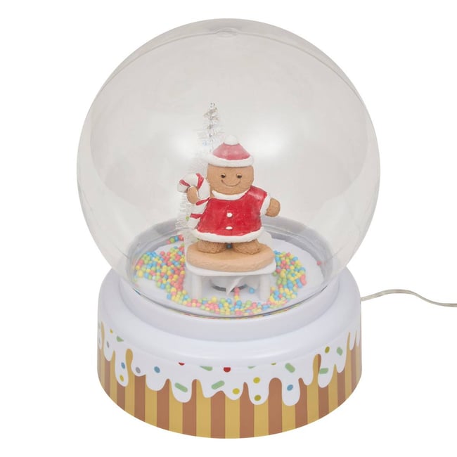BOULE NOEL H18 LED Couleur transparent <span itemprop=
