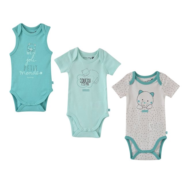 Lot 3 body coton bio eitan bleu <span itemprop=