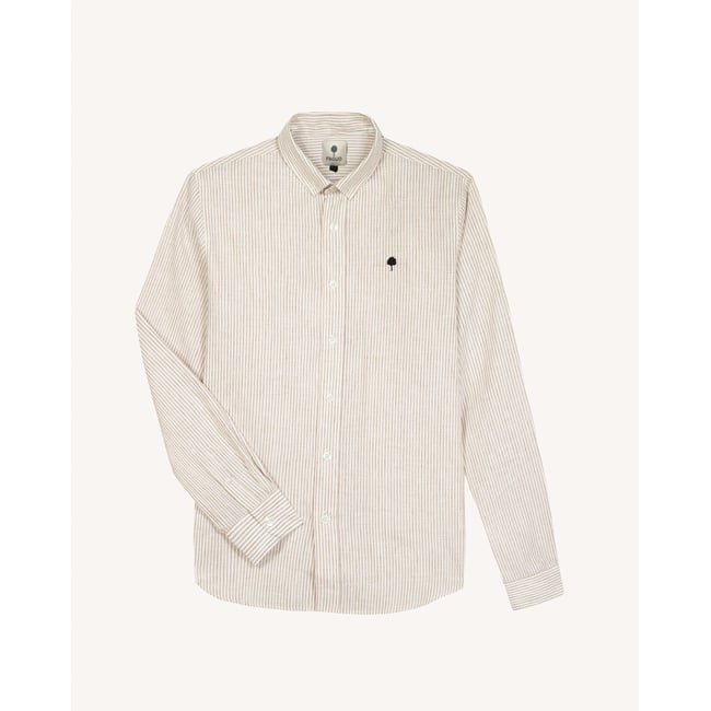 Chemise IVOY crème et beige clair <span itemprop=