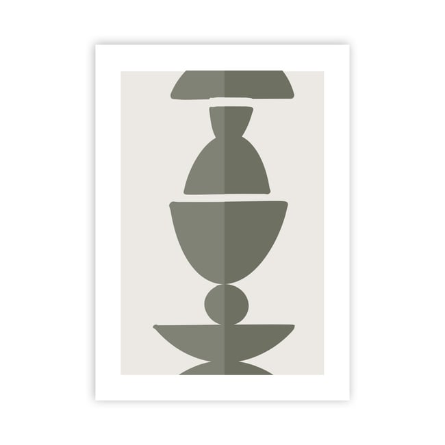 Affiche papier imprimé abstrait sans cadre LUNE PANEL Couleur v002239 <span itemprop=
