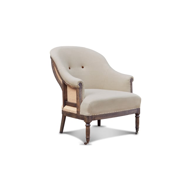 Fauteuil en lin et coton LÉONIE - PRODUIT INTERIEUR BRUT