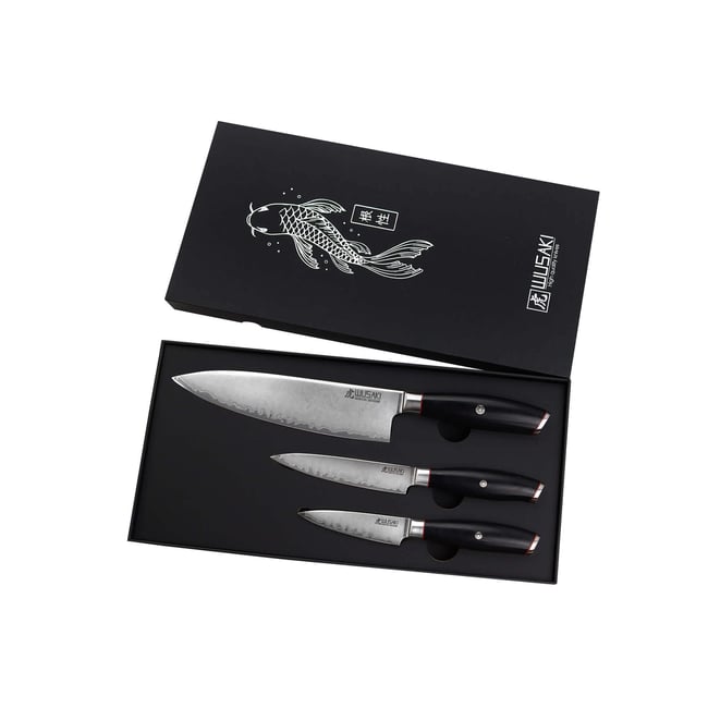 Coffret Fujiko Black 10Cr 3 couteaux v002228 <span itemprop=