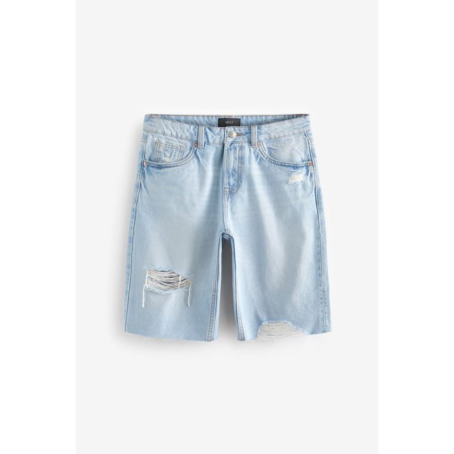 Bermuda en jean déchiré coupe classique - NEXT