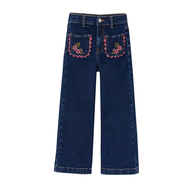 Jean large bleu foncé <span itemprop=