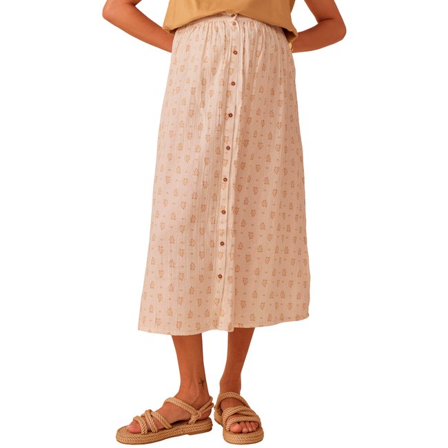 Jupe longue grossesse en gaze de coton - ENVIE DE FRAISE