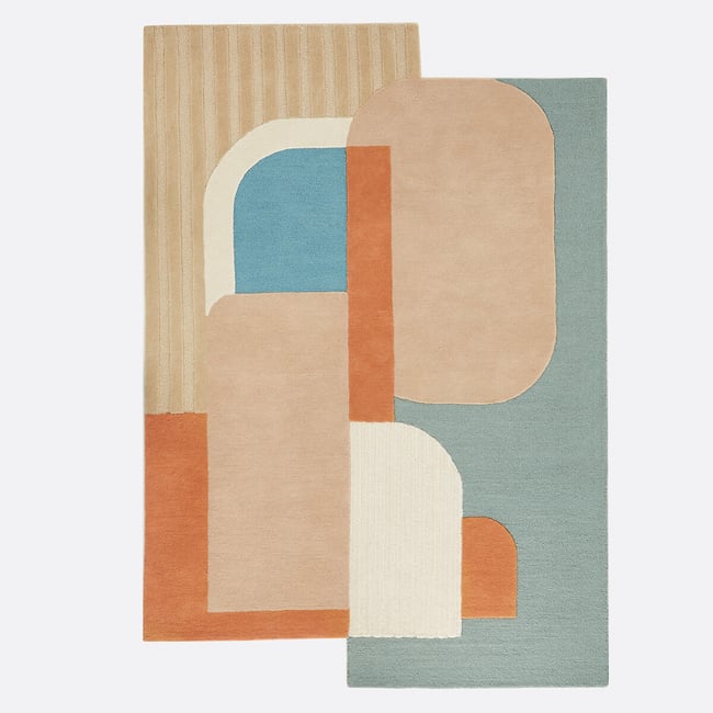 Tapis en laine, Velia Couleur multicolore <span itemprop=
