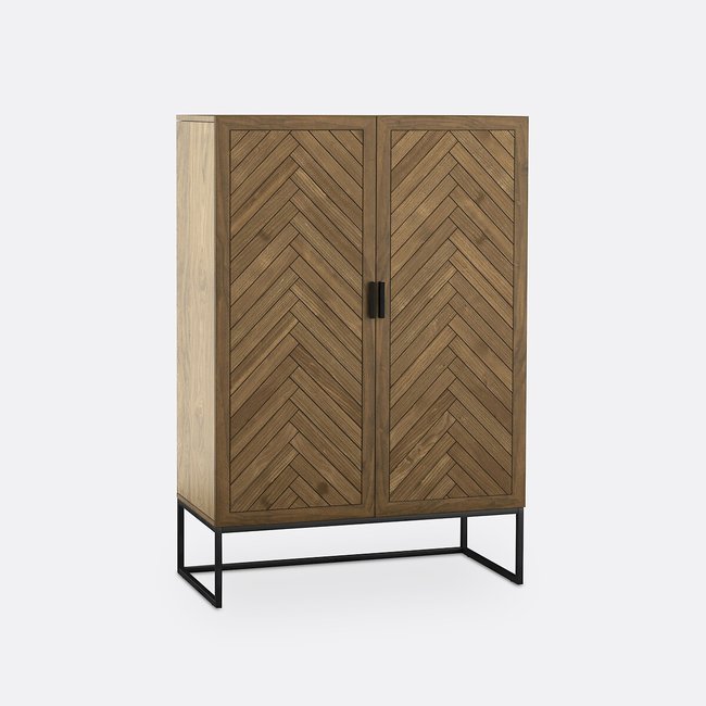 Highboard NOTTINGHAM, 2 Türen kiefer gewachst <span itemprop=