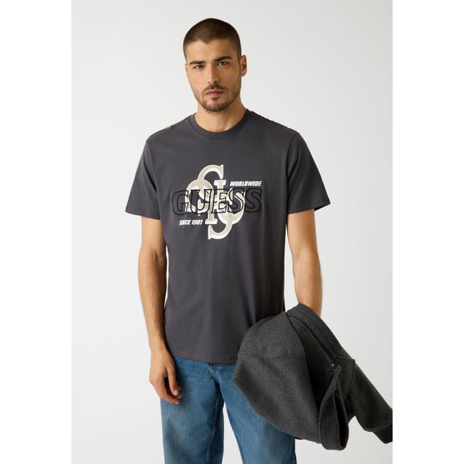 T-Shirt Logo 4G Imprimé gris <span itemprop=