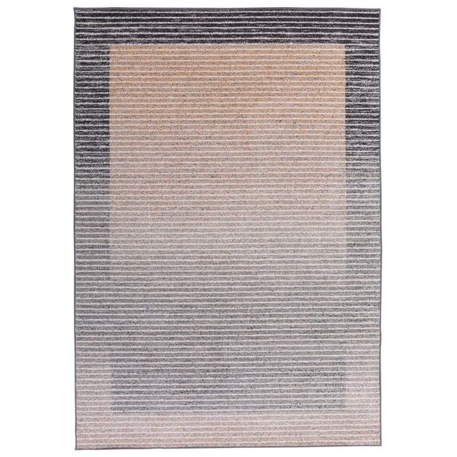 Tapis salon Florentine tufté main épais Couleur naturel marron <span itemprop=