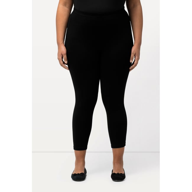 Legging 7/8 avec taille élastique noir <span itemprop=