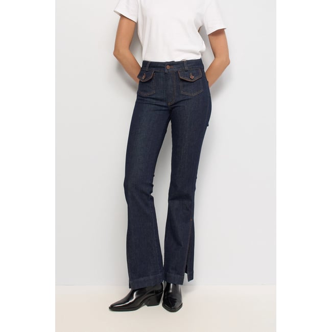JEAN DESTINY PUSH UP BOOTCUT bleu foncé <span itemprop=