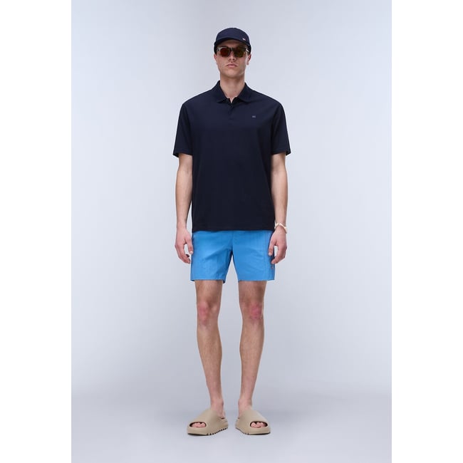 Short de bain avec logo, Haldane bleu <span itemprop=