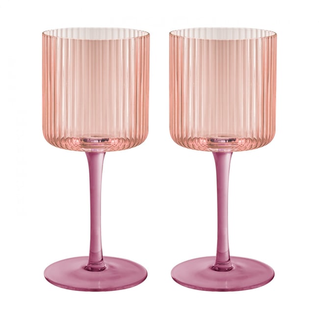 Verre à vin en verre lot de 2 Couleur v002234 <span itemprop=